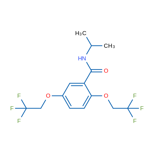 N-(Propan-2-yl)-2,5-bis(2,2,2-trifluoroethoxy)benzamide 1g