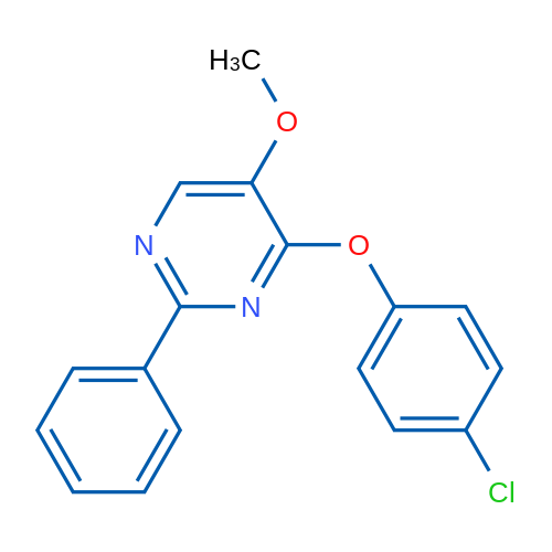 4-(4-Chlorophenoxy)-5-methoxy-2-phenylpyrimidine 1g