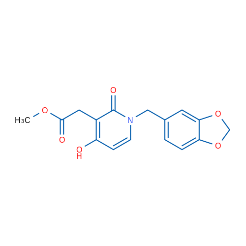 Methyl 2-{1-[(2H-1,3-benzodioxol-5-yl)methyl]-4-hydroxy-2-oxo-1,2-dihydropyridin-3-yl}acetate 1g