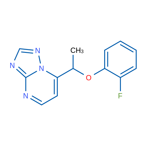 7-[1-(2-Fluorophenoxy)ethyl]-[1,2,4]triazolo[1,5-a]pyrimidine 1g