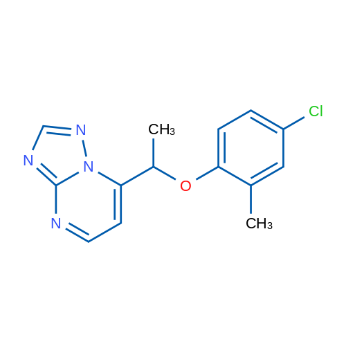 7-[1-(4-Chloro-2-methylphenoxy)ethyl]-[1,2,4]triazolo[1,5-a]pyrimidine 1g