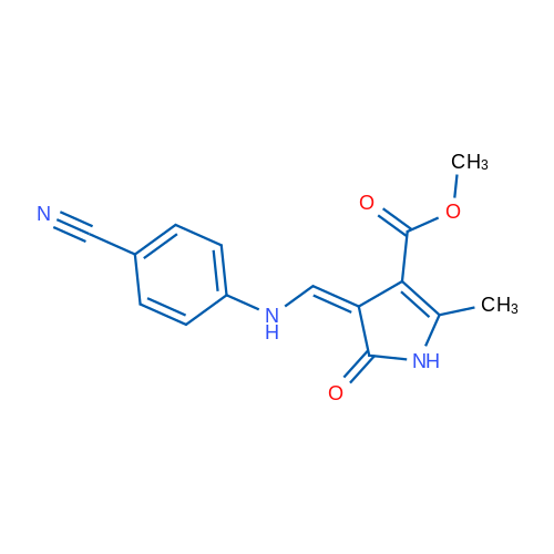 Methyl (4Z)-4-{[(4-cyanophenyl)amino]methylidene}-2-methyl-5-oxo-4,5-dihydro-1H-pyrrole-3-carboxylate 1g
