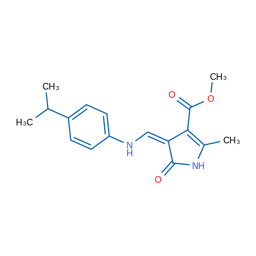 Methyl (4Z)-2-methyl-5-oxo-4-({[4-(propan-2-yl)phenyl]amino}methylidene)-4,5-dihydro-1H-pyrrole-3-carboxylate 1g
