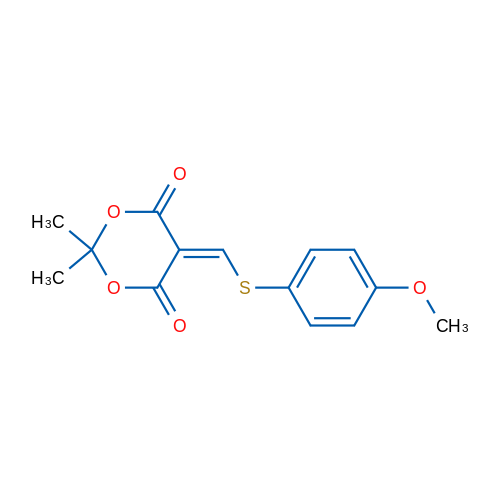 5-{[(4-methoxyphenyl)sulfanyl]methylidene}-2,2-dimethyl-1,3-dioxane-4,6-dione 1g