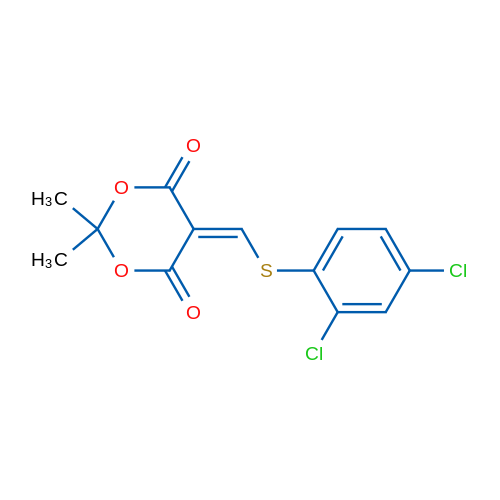 5-{[(2,4-dichlorophenyl)sulfanyl]methylidene}-2,2-dimethyl-1,3-dioxane-4,6-dione 1g