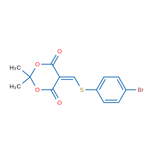5-{[(4-bromophenyl)sulfanyl]methylidene}-2,2-dimethyl-1,3-dioxane-4,6-dione 1g