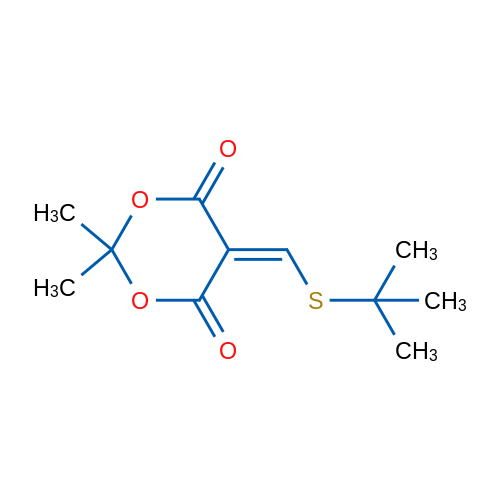 5-[(tert-Butylsulfanyl)methylidene]-2,2-dimethyl-1,3-dioxane-4,6-dione 1g