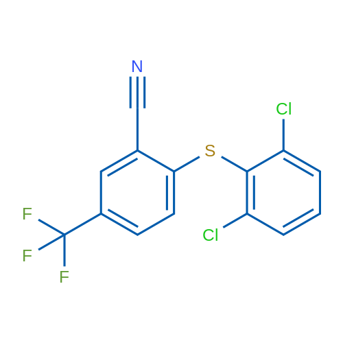 2-[(2,6-Dichlorophenyl)sulfanyl]-5-(trifluoromethyl)benzonitrile 1g