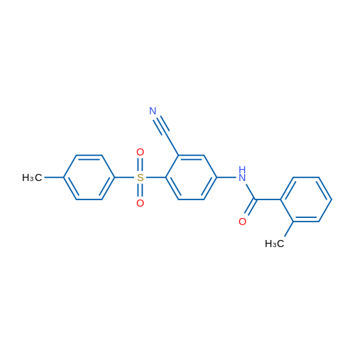 N-[3-Cyano-4-(4-methylbenzenesulfonyl)phenyl]-2-methylbenzamide 1g