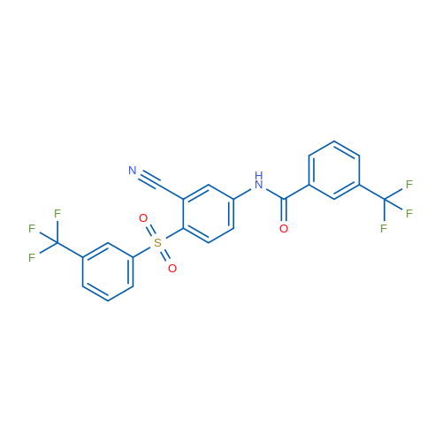 N-{3-cyano-4-[3-(trifluoromethyl)benzenesulfonyl]phenyl}-3-(trifluoromethyl)benzamide 1g