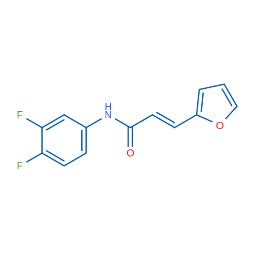 (2E)-N-(3,4-Difluorophenyl)-3-(furan-2-yl)prop-2-enamide 1g