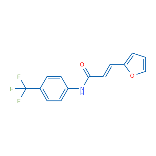 (2E)-3-(Furan-2-yl)-N-[4-(trifluoromethyl)phenyl]prop-2-enamide 1g