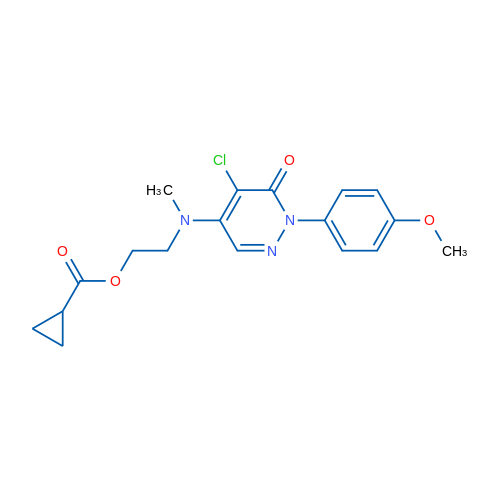 2-{[5-chloro-1-(4-methoxyphenyl)-6-oxo-1,6-dihydropyridazin-4-yl](methyl)amino}ethyl cyclopropanecarboxylate 1g