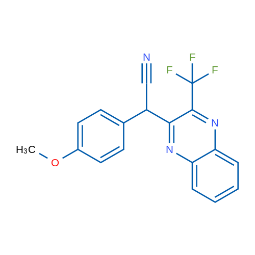 2-(4-Methoxyphenyl)-2-[3-(trifluoromethyl)quinoxalin-2-yl]acetonitrile 1g