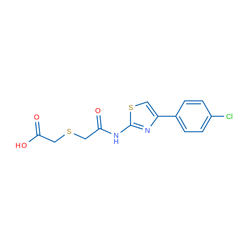 2-[({[4-(4-chlorophenyl)-1,3-thiazol-2-yl]carbamoyl}methyl)sulfanyl]acetic acid 1g