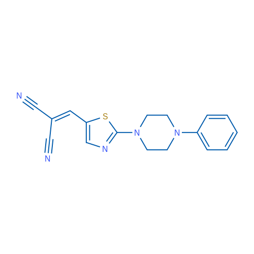 2-{[2-(4-phenylpiperazin-1-yl)-1,3-thiazol-5-yl]methylidene}propanedinitrile 1g