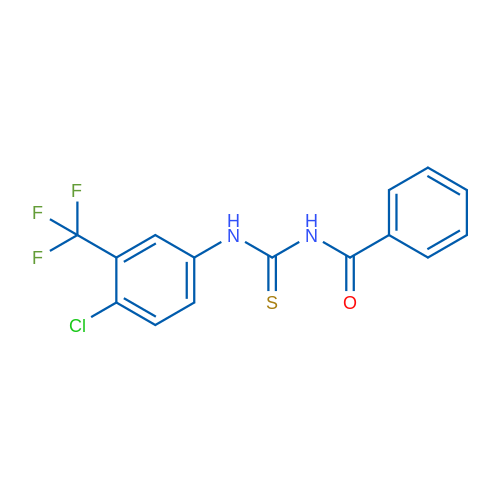 1-Benzoyl-3-[4-chloro-3-(trifluoromethyl)phenyl]thiourea 1g