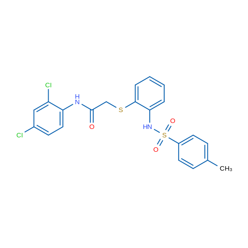 N-(2,4-Dichlorophenyl)-2-{[2-(4-methylbenzenesulfonamido)phenyl]sulfanyl}acetamide 1g