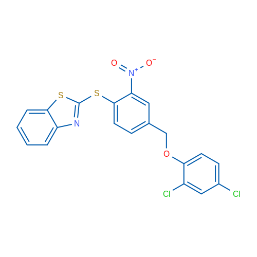 2-({4-[(2,4-dichlorophenoxy)methyl]-2-nitrophenyl}sulfanyl)-1,3-benzothiazole 1g