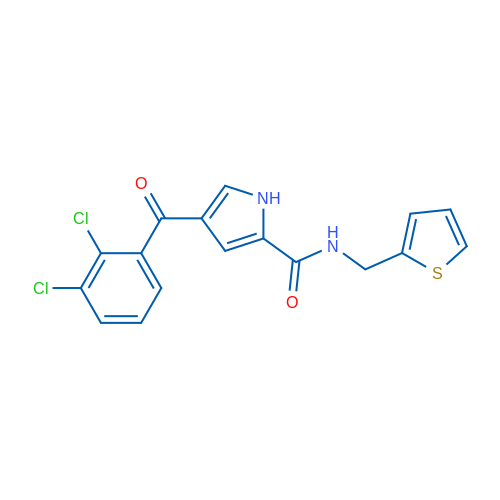 4-(2,3-Dichlorobenzoyl)-N-[(thiophen-2-yl)methyl]-1H-pyrrole-2-carboxamide 1g