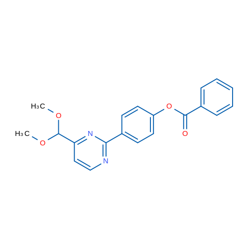 4-[4-(Dimethoxymethyl)pyrimidin-2-yl]phenyl benzoate 1g