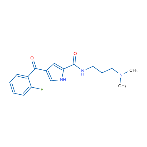 N-[3-(Dimethylamino)propyl]-4-(2-fluorobenzoyl)-1H-pyrrole-2-carboxamide 1g