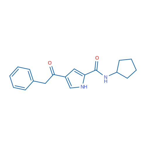 N-Cyclopentyl-4-(2-phenylacetyl)-1H-pyrrole-2-carboxamide 1g