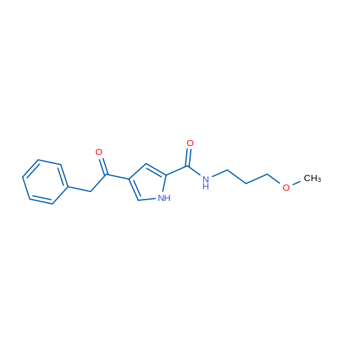 N-(3-Methoxypropyl)-4-(2-phenylacetyl)-1H-pyrrole-2-carboxamide 1g