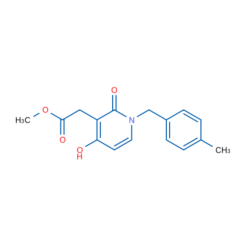 Methyl 2-{4-hydroxy-1-[(4-methylphenyl)methyl]-2-oxo-1,2-dihydropyridin-3-yl}acetate 1g