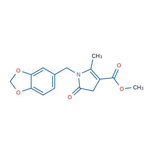Methyl 1-[(2H-1,3-benzodioxol-5-yl)methyl]-2-methyl-5-oxo-4,5-dihydro-1H-pyrrole-3-carboxylate 10mg