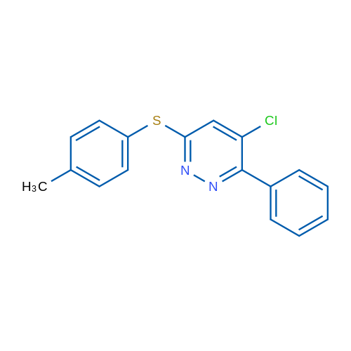 4-Chloro-6-[(4-methylphenyl)sulfanyl]-3-phenylpyridazine 1g
