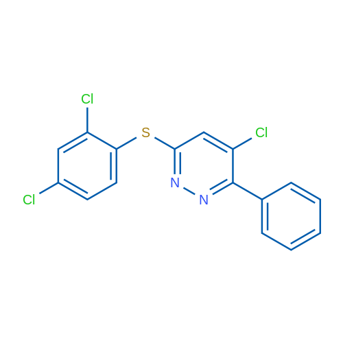 4-Chloro-6-[(2,4-dichlorophenyl)sulfanyl]-3-phenylpyridazine 1g