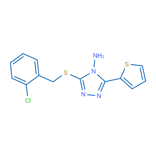 3-{[(2-chlorophenyl)methyl]sulfanyl}-5-(thiophen-2-yl)-4H-1,2,4-triazol-4-amine 1g
