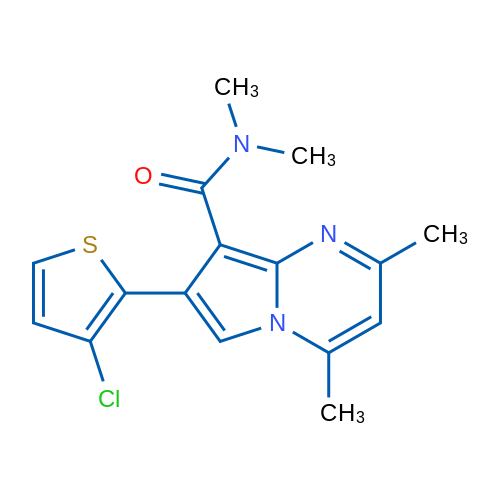 7-(3-Chlorothiophen-2-yl)-N,N,2,4-tetramethylpyrrolo[1,2-a]pyrimidine-8-carboxamide 1g