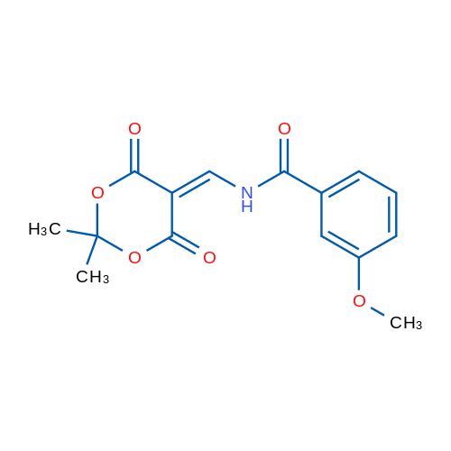 N-[(2,2-Dimethyl-4,6-dioxo-1,3-dioxan-5-ylidene)methyl]-3-methoxybenzamide 1g