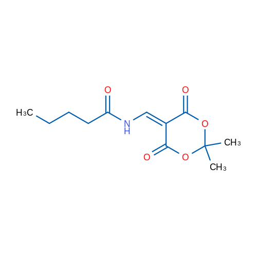 N-[(2,2-Dimethyl-4,6-dioxo-1,3-dioxan-5-ylidene)methyl]pentanamide 1g