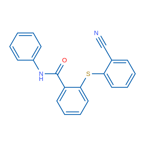 2-[(2-Cyanophenyl)sulfanyl]-N-phenylbenzamide 1g