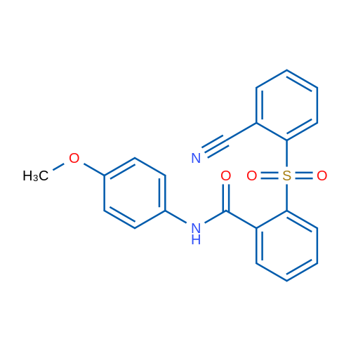 2-(2-Cyanobenzenesulfonyl)-N-(4-methoxyphenyl)benzamide 1g