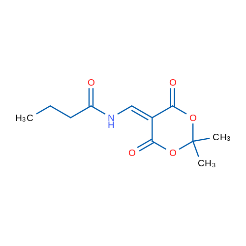 N-[(2,2-Dimethyl-4,6-dioxo-1,3-dioxan-5-ylidene)methyl]butanamide 1g