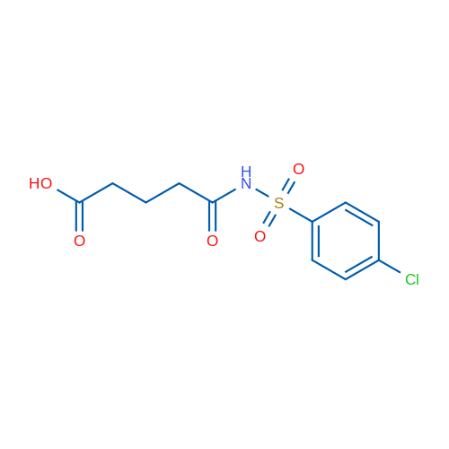 4-[(4-Chlorobenzenesulfonyl)carbamoyl]butanoic acid 1g