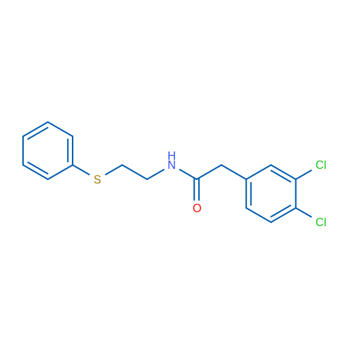 2-(3,4-Dichlorophenyl)-N-[2-(phenylsulfanyl)ethyl]acetamide 1g