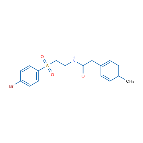N-[2-(4-Bromobenzenesulfonyl)ethyl]-2-(4-methylphenyl)acetamide 1g