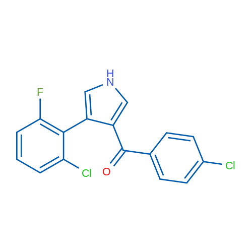 3-(2-Chloro-6-fluorophenyl)-4-(4-chlorobenzoyl)-1H-pyrrole 1g