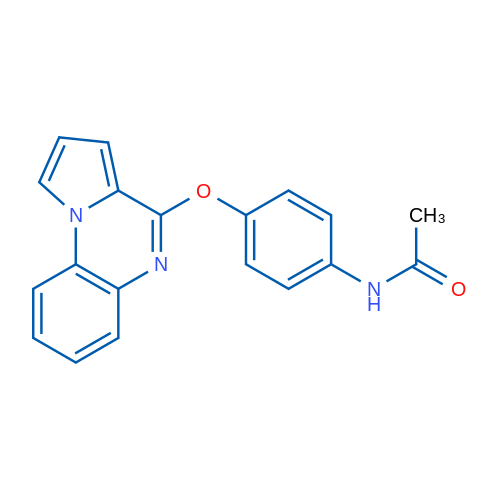 N-(4-{pyrrolo[1,2-a]quinoxalin-4-yloxy}phenyl)acetamide 1g