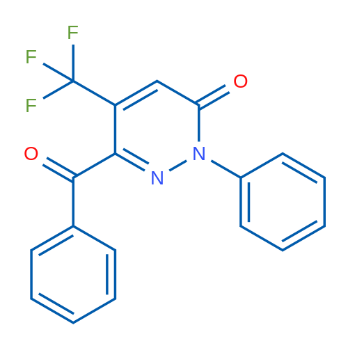 6-Benzoyl-2-phenyl-5-(trifluoromethyl)-2,3-dihydropyridazin-3-one 1g