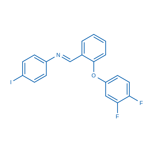 (1E)-1-[2-(3,4-Difluorophenoxy)phenyl]-N-(4-iodophenyl)methanimine 1g
