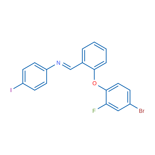 (1E)-1-[2-(4-Bromo-2-fluorophenoxy)phenyl]-N-(4-iodophenyl)methanimine 1g