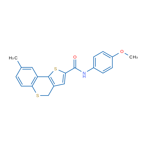 N-(4-Methoxyphenyl)-8-methyl-4H-thieno[3,2-c]thiochromene-2-carboxamide 1g