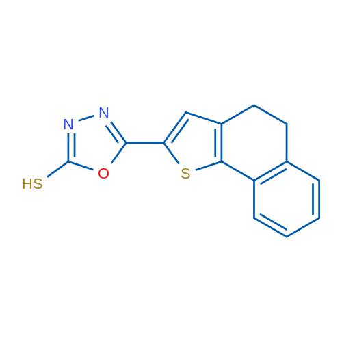 5-{4H,5H-naphtho[1,2-b]thiophen-2-yl}-1,3,4-oxadiazole-2-thiol 1g