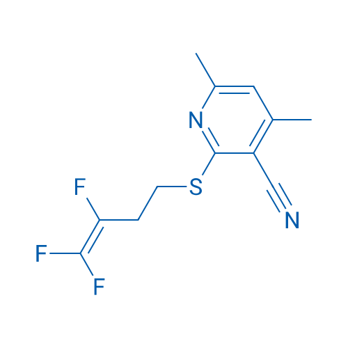 4,6-Dimethyl-2-[(3,4,4-trifluorobut-3-en-1-yl)sulfanyl]pyridine-3-carbonitrile 1g